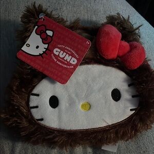 Gund Brown and Red Hello Kitty Plush